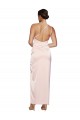 Sleeveless One Shoulder Silk like Satin Pink Long Semi Formal Evening Dress / Prom Dress / Bridesmaid Dress Leicester
