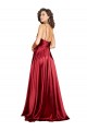 Sleeveless Cowl Neck Silk like Satin Burgundy Long Black Tie Evening Dress / Prom Dress / Bridesmaid Dress Leicester