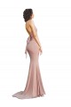 Sleeveless V-Neck Spandex Dusty Pink Long Formal Evening Gown / Prom Dress / Bridesmaid Dress Leicester