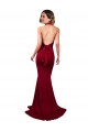 Sleeveless V-Neck Spandex Burgundy Long Formal Evening Gown / Prom Dress / Bridesmaid Dress Leicester