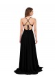 Sleeveless V-Neck Spandex Black Long Black Tie Evening Gown / Prom Dress / Bridesmaid Dress Leicester