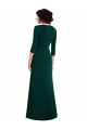 Long Sleeves V-Neck Spandex Dark Green Long Formal Evening Gown / Prom Dress / Bridesmaid Dress Leicester