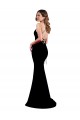 Sleeveless High Neck Stretch Crepe Black Long Formal Dress / Bridesmaid Dress Leicester