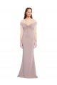 Sleeveless V-Neck Stretch Crepe Dusty Pink Long Formal Evening Gown / Prom Dress / Bridesmaid Dress Leicester