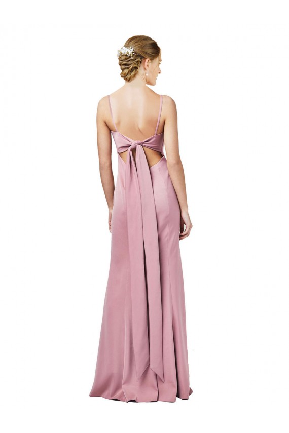 Sleeveless Square Neck Stretch Crepe Black Long Formal Evening Gown / Prom Dress / Bridesmaid Dress Leicester