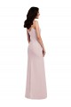 Sleeveless Spaghetti Straps Stretch Crepe Long Formal Evening Gown / Prom Dress / Bridesmaid Dress Leicester