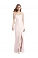Sleeveless Strapless Stretch Crepe Pink Long Semi Formal Evening Dress / Prom Dress / Bridesmaid Dress Leicester