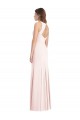 Sleeveless Bateau Neck Stretch Crepe Pink Long Semi Formal Evening Dress / Prom Dress / Bridesmaid Dress Leicester
