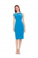 Sleeveless Stretch Crepe Cocktail Length Formal Evening Gown / Prom Dress / Bridesmaid Dress Leicester