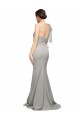 Sleeveless Sweetheart Stretch Crepe & Tulle Oyster Silver Sweep Train Formal Evening Gown / Prom Dress / Bridesmaid Dress Leicester