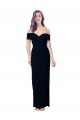 Sleeveless Sweetheart Stretch Crepe Black Long Formal Dress / Bridesmaid Dress Leicester