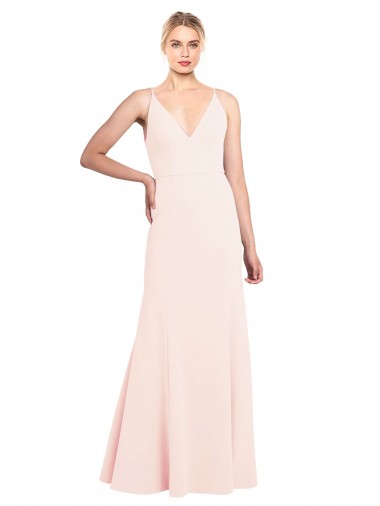 Sleeveless High Neck Stretch Crepe Pink Long Formal Evening Gown / Prom Dress / Bridesmaid Dress Leicester