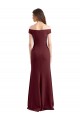 Sleeveless High Neck Stretch Crepe Burgundy Gold Long Prom Dress / Bridesmaid Dress Leicester