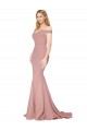 Sleeveless High Neck Stretch Crepe Dusty Pink Mermaid Sweep Train Formal Evening Gown / Prom Dress / Bridesmaid Dress Leicester