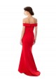 Sleeveless High Neck Stretch Crepe Red Long Formal Evening Dress / Prom Dress / Bridesmaid Dress Leicester
