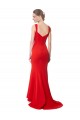 Sleeveless High Neck Stretch Crepe Red Long Formal Evening Gown / Prom Dress / Bridesmaid Dress Leicester
