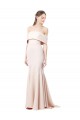Sleeveless High Neck Stretch Crepe Nude Long Formal Evening Gown / Prom Dress / Bridesmaid Dress Leicester