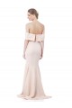 Sleeveless High Neck Stretch Crepe Nude Long Formal Evening Gown / Prom Dress / Bridesmaid Dress Leicester