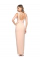 Sleeveless Square Neck Stretch Crepe Nude Long Formal Evening Gown / Prom Dress / Bridesmaid Dress Leicester