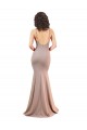 Sleeveless V-Neck Stretch Crepe Dusty Pink Long Black Tie Evening Gown / Prom Dress / Bridesmaid Dress Leicester