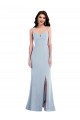 Sleeveless Spaghetti Straps Stretch Crepe Light Sky Blue Long Formal Evening Gown / Prom Dress / Bridesmaid Dress Leicester