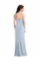 Sleeveless Spaghetti Straps Stretch Crepe Light Sky Blue Long Formal Evening Gown / Prom Dress / Bridesmaid Dress Leicester