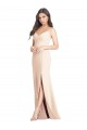 Sleeveless Sweetheart Stretch Crepe Nude Long Semi Formal Evening Dress / Prom Dress / Bridesmaid Dress Leicester