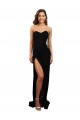 Sleeveless High Neck Stretch Crepe Black Long Formal Evening Gown / Prom Dress / Bridesmaid Dress Leicester