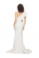 Sleeveless One Shoulder Stretch Crepe Ivory Sweep Train Semi Formal Evening Dress / Prom Dress / Bridesmaid Dress Leicester
