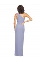 Sleeveless One Shoulder Stretch Crepe Smoke Blue Long Formal Evening Gown / Prom Dress / Bridesmaid Dress Leicester
