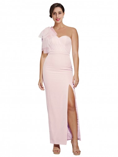 Sleeveless Sweetheart Stretch Crepe Pink Long Formal Evening Gown / Prom Dress / Bridesmaid Dress Leicester