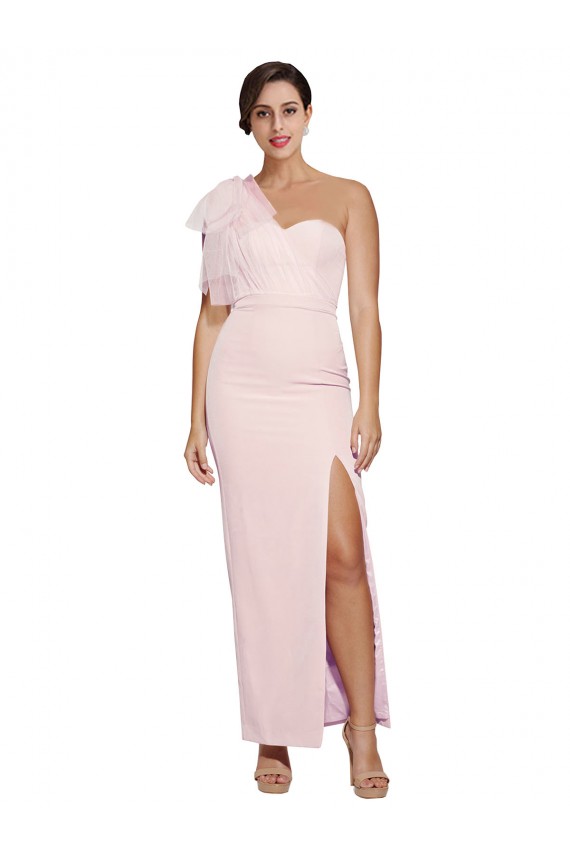 Sleeveless Sweetheart Stretch Crepe Pink Long Formal Evening Gown / Prom Dress / Bridesmaid Dress Leicester
