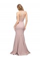 Sleeveless High Neck Stretch Crepe Dusty Pink Sweep Train Formal Evening Gown / Prom Dress / Bridesmaid Dress Leicester
