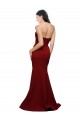 Sleeveless Strapless Stretch Crepe Burgundy Long Formal Evening Gown / Prom Dress / Bridesmaid Dress Leicester