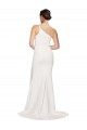 Sleeveless Strapless Stretch Crepe Ivory Sweep Train Semi Formal Evening Dress / Prom Dress / Bridesmaid Dress Leicester