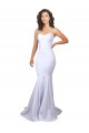 Sleeveless High Neck Stretch Crepe White Long Beach Wedding Dresses Leicester