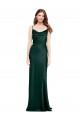 Sleeveless Cowl Neck Stretch Satin Hunter Long Black Tie Evening Gown / Prom Dress / Bridesmaid Dress Leicester