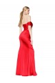 Sleeveless High Neck Stretch Satin Red Long Formal Evening Gown / Prom Dress / Bridesmaid Dress Leicester