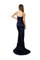 Sleeveless Sweetheart Stretch Satin Dark Navy Long Formal Evening Gown / Prom Dress / Bridesmaid Dress Leicester