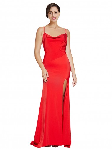 Sleeveless Strapless Stretch Satin Red Long Formal Evening Gown / Prom Dress / Bridesmaid Dress Leicester
