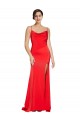 Sleeveless Strapless Stretch Satin Red Long Formal Evening Gown / Prom Dress / Bridesmaid Dress Leicester