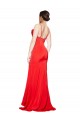 Sleeveless Strapless Stretch Satin Red Long Formal Evening Gown / Prom Dress / Bridesmaid Dress Leicester