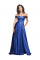 Sleeveless Sweetheart Stretch Satin Royal Blue Sweep Train Formal Evening Gown / Prom Dress / Bridesmaid Dress Leicester