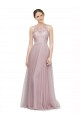 Sleeveless Sweetheart Tulle & Lace Light Lilac Long Bridesmaid Dress Leicester