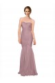 Sleeveless Strapless Tulle Mermaid Long Bridesmaid Dress Leicester