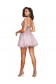 Sleeveless V-Neck Tulle Short Bridesmaid Dress Leicester