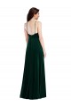 Sleeveless High Neck Stretch Velvet Dark Green Long Semi Formal Evening Dress / Prom Dress / Bridesmaid Dress Leicester
