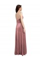 Sleeveless V-Neck Stretch Velvet Cinnamon Rose Long Formal Evening Gown / Prom Dress / Bridesmaid Dress Leicester