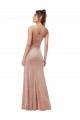 Sleeveless One Shoulder Stretch Velvet Pink Long Black Tie Evening Gown / Prom Dress / Bridesmaid Dress Leicester