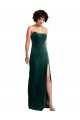 Sleeveless Strapless Stretch Velvet Dark Green Long Black Tie Evening Gown / Prom Dress / Bridesmaid Dress Leicester